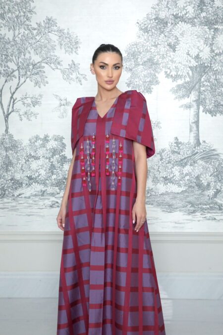 Deep fuchsia dress April by Noura